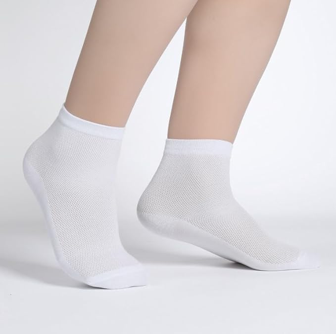 Women's Thin Cool Socks, Comfort Breathable Lightweight Ankle Socks
