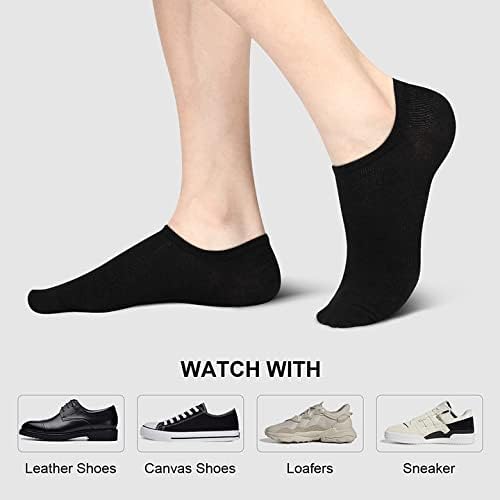 wernies No Show Socks Men, Low Cut Ankle Short Casual Cotton Socks with Non Slip Grips 6-10/11-13