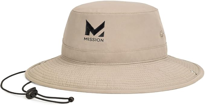 MISSION Cooling Bucket Hat - Unisex Wide-Brim Hat for Men & Women - Lightweight, Foldable & Durable - Cools Up to 2 Hours