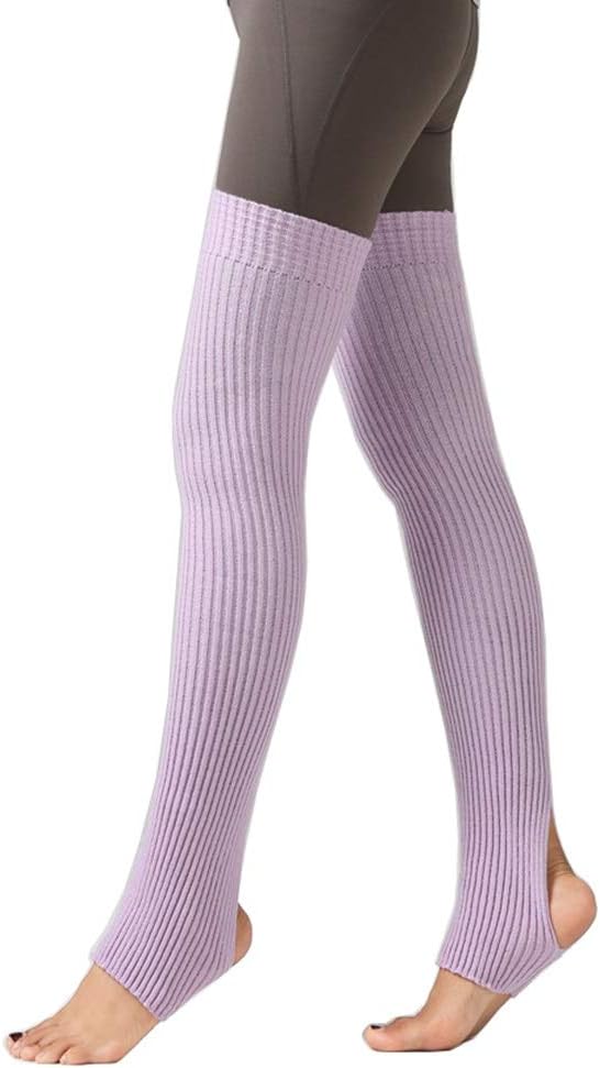 CHUNG Women Teenagers Over Knee Thigh High 29.5" Leg Warmers Stirrup Thermal Long Yoga Ballet Dance