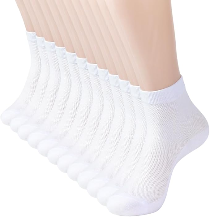 Women's Thin Cool Socks, Comfort Breathable Lightweight Ankle Socks