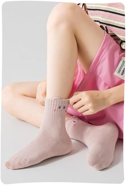 Padgene 10 Pairs Kids Boys Fun Novelty Socks Toddler None Slip Cotton Crew Dress Socks Cartoon Dinosaur Car Shark Stripes