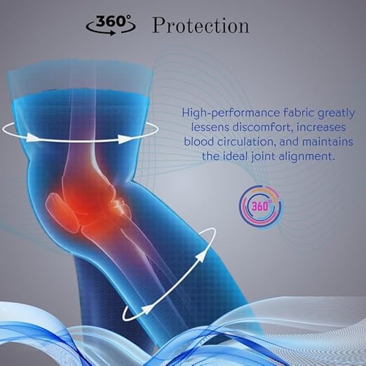 Wonder Care Compression Sleeve for Men and Women Leg Brace for Running, Volleyball, Gym Weightlifting Bamboo Yarn Full Leg Sleeve Made From Bamboo Yarn
