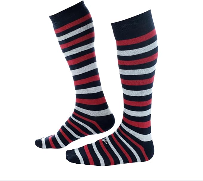 Pierre Henry Over the Calf Socks for Men (3 pairs) | Cotton Over the Calf Dress Socks | Long Socks Designed to Stay up 12+ hr
