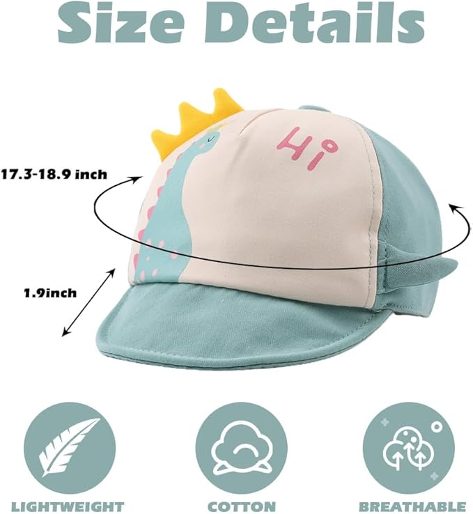 JANGANNSA Baby Duck Cap Infant Kids Sun Hat Bear Cute Cartoon Caps Spring Summer