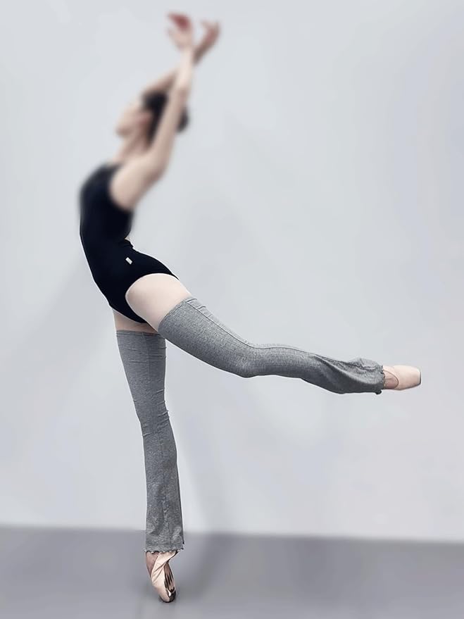 Ballet Flared Leg Warmers 1 Pair 29.5 Inches Over The Knee Elastic At Top For Women