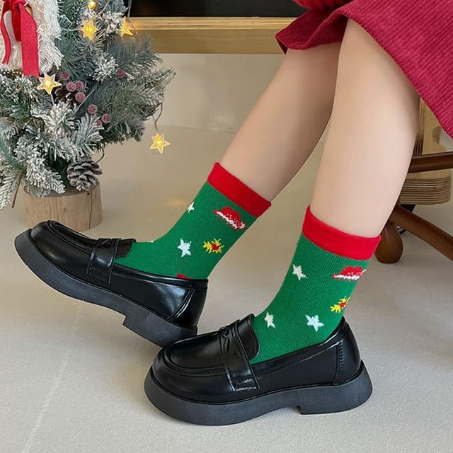 Padgene 10 Pairs Kids Boys Fun Novelty Socks Toddler None Slip Cotton Crew Dress Socks Cartoon Dinosaur Car Shark Stripes