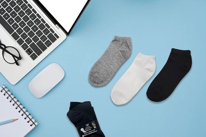 Winterlace 24 Pairs Ankle Socks for Women & Girls Bulk Pack, Fun Cute Low Cut No Show, Colorful Soft