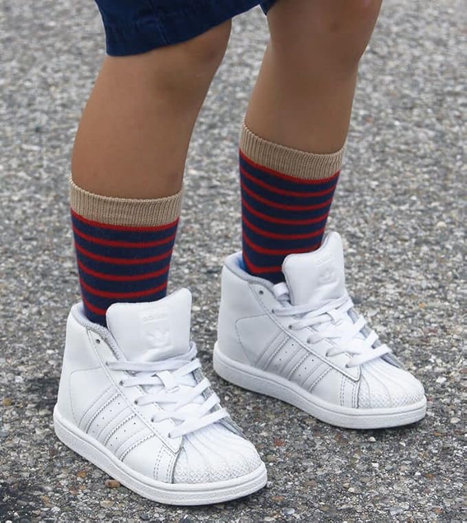 Jefferies Socks Boys Fashion Novelty Dinosaur Stripes Pattern Variety Crew Socks 9 Pair Pack