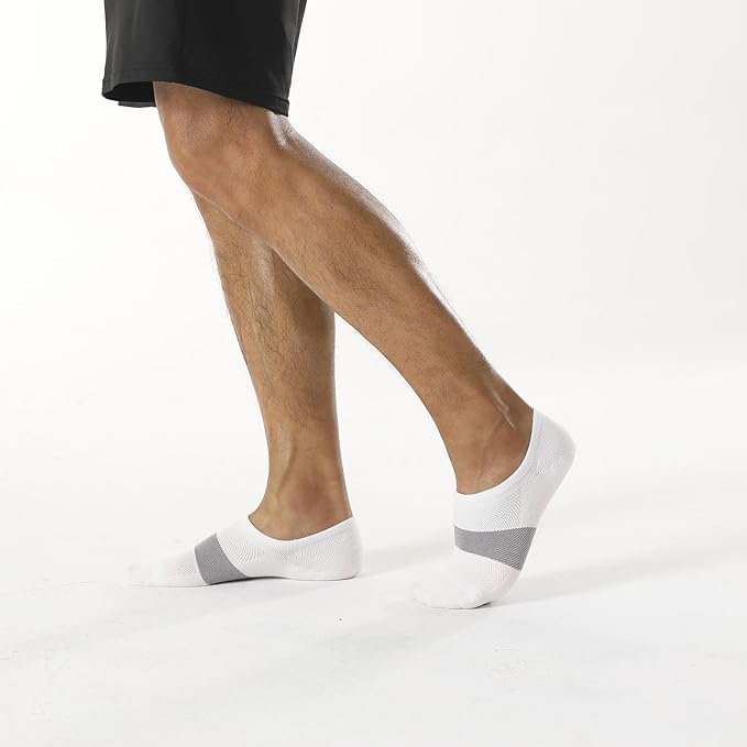 WANDER No Show Socks Mens 7/8 Pair Cotton Thin Non Slip Low Cut Men Invisible Sock 6-8/9-11/12-14