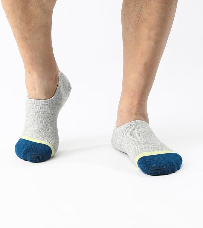 WANDER No Show Socks Mens 7/8 Pair Cotton Thin Non Slip Low Cut Men Invisible Sock 6-8/9-11/12-14