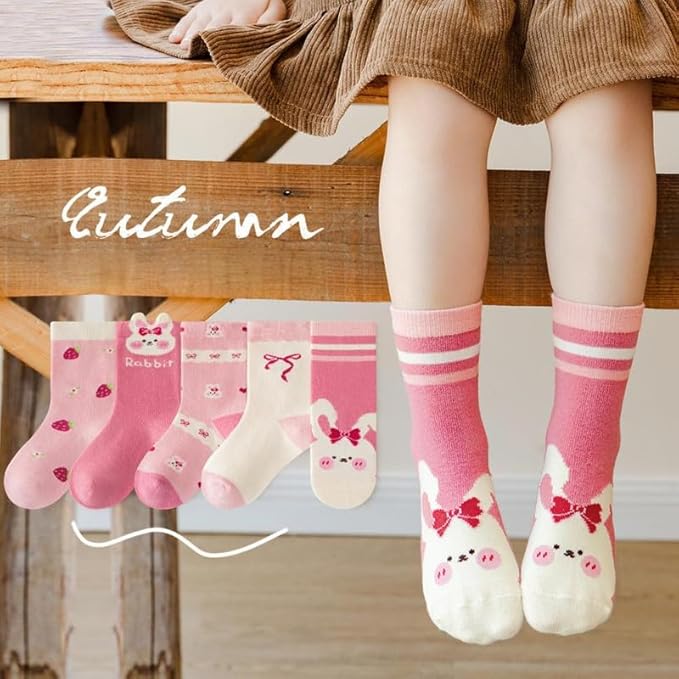 Padgene 10 Pairs Kids Boys Fun Novelty Socks Toddler None Slip Cotton Crew Dress Socks Cartoon Dinosaur Car Shark Stripes