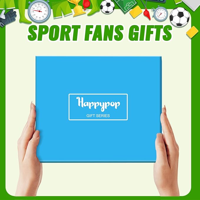 HAPPYPOP Sports Gifts for Kids - Boys Basketball Tennis Hockey Baseball Soccer Socks