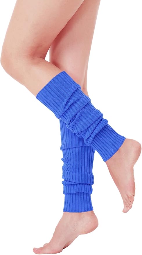 v28 Women Juniors Neon Ribbed Leg Warmers for 80s Eighty's Party Sports Yoga