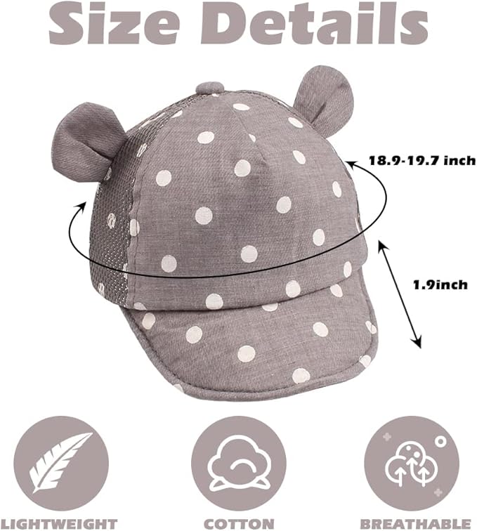 JANGANNSA Baby Duck Cap Infant Kids Sun Hat Bear Cute Cartoon Caps Spring Summer
