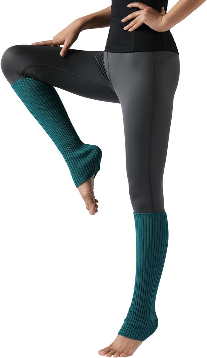 Nanxson Knit Ribbed Leg Warmer Y2K 80s Womens Lolita Harajuku Leg Warmer Sports Party Yoga Dance Accessories