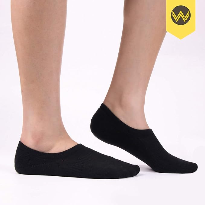WANDER No Show Socks Mens 7/8 Pair Cotton Thin Non Slip Low Cut Men Invisible Sock 6-8/9-11/12-14