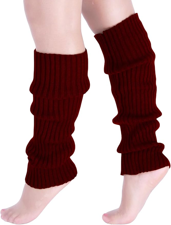 Milumia Women's Ribbed Knit Leg Warmers Y2K 80s Boot Long Socks