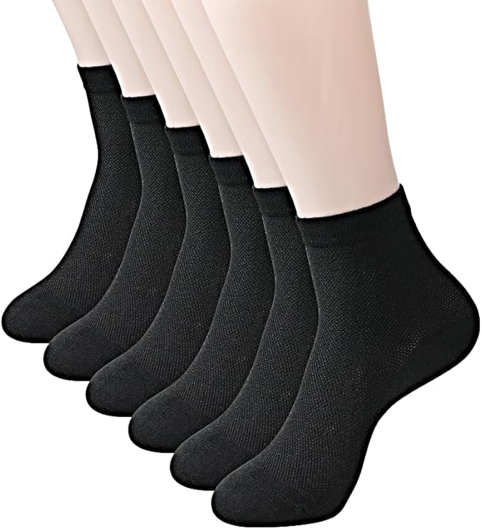 Women's Thin Cool Socks, Comfort Breathable Lightweight Ankle Socks