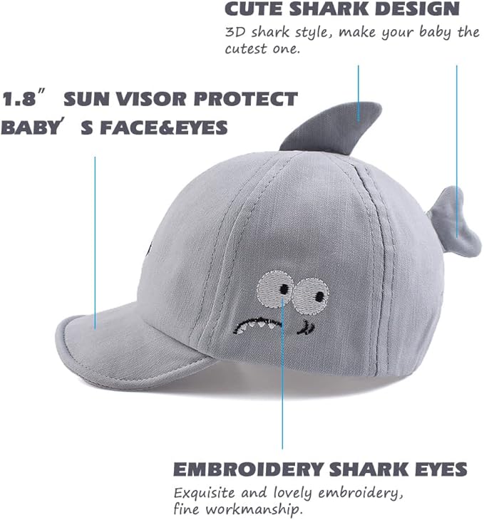 JANGANNSA Baby Duck Cap Infant Kids Sun Hat Bear Cute Cartoon Caps Spring Summer