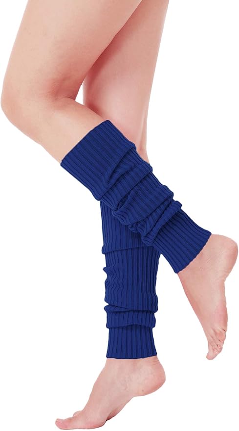 v28 Women Juniors Neon Ribbed Leg Warmers for 80s Eighty's Party Sports Yoga