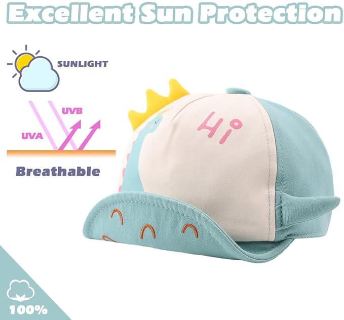 JANGANNSA Baby Duck Cap Infant Kids Sun Hat Bear Cute Cartoon Caps Spring Summer