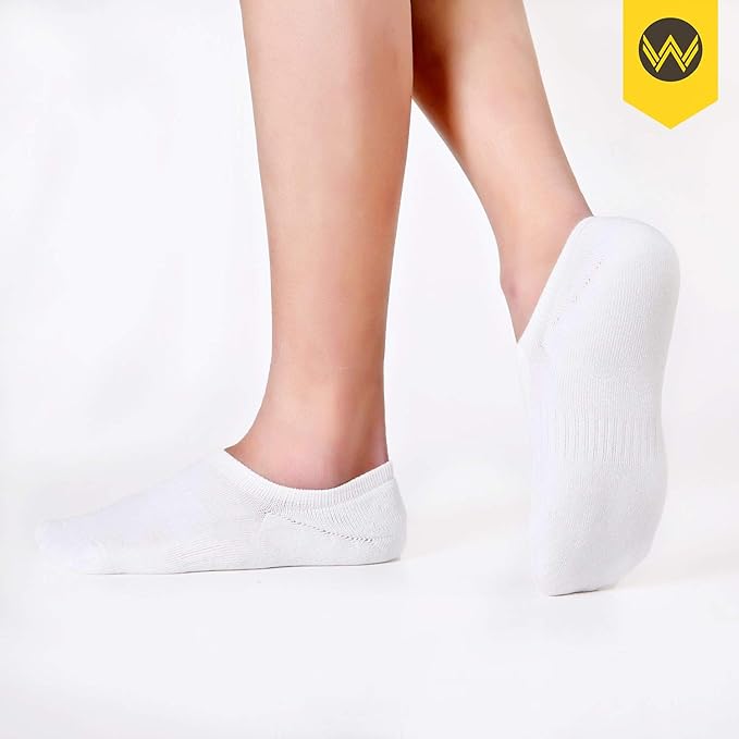 WANDER No Show Socks Mens 7/8 Pair Cotton Thin Non Slip Low Cut Men Invisible Sock 6-8/9-11/12-14