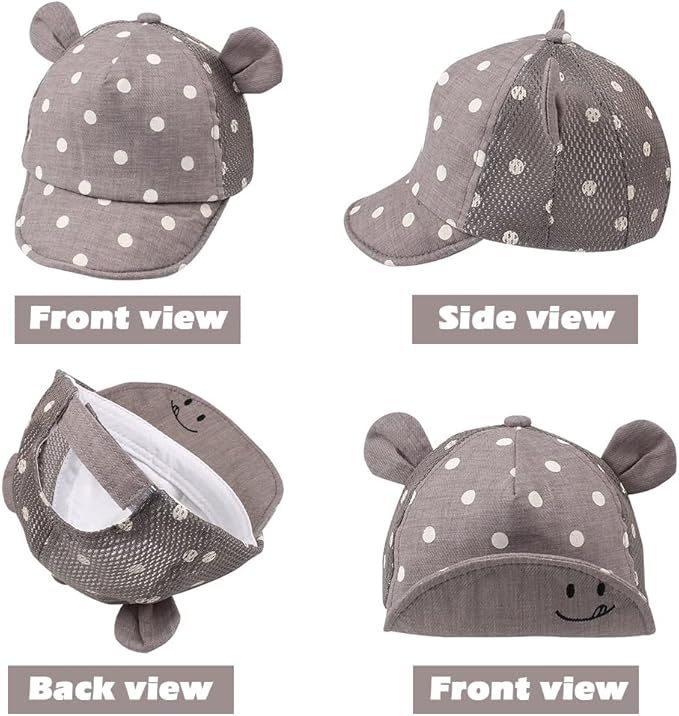 JANGANNSA Baby Duck Cap Infant Kids Sun Hat Bear Cute Cartoon Caps Spring Summer