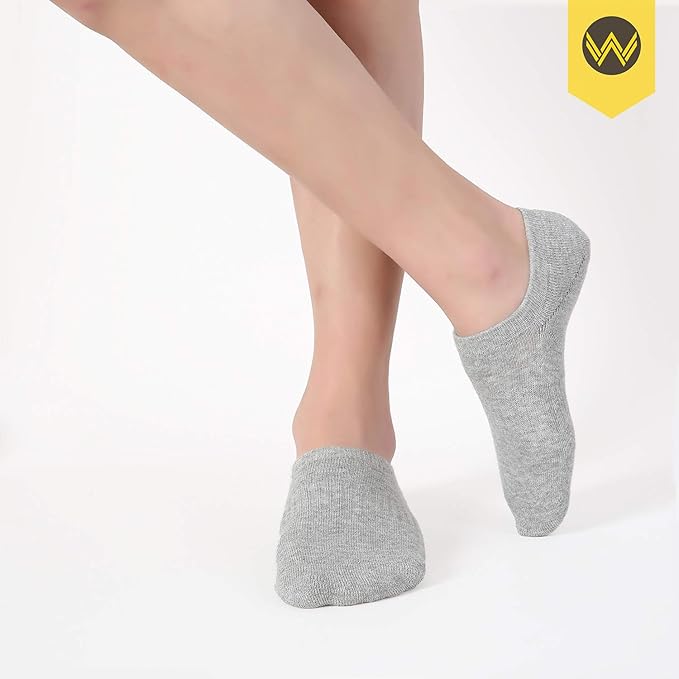 WANDER No Show Socks Mens 7/8 Pair Cotton Thin Non Slip Low Cut Men Invisible Sock 6-8/9-11/12-14