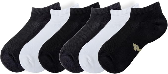 +MD 6 Pairs Ankle Socks for Women and Men, Bamboo Viscose Smell Control Cushioned Sole Casual Low Cut Socks