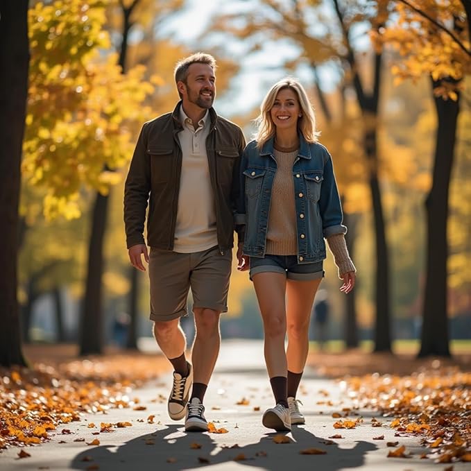 7BigStars Women's Cotton Dress Socks - 4 Pack L/M - Solid Assorted Crew Calf Black Brown Blue Grey Beige Khaki Olive Green