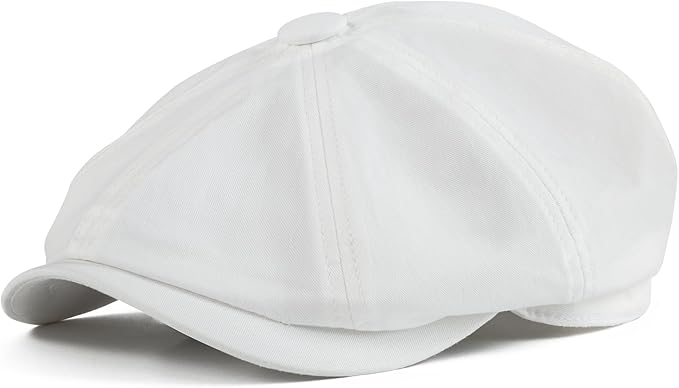 Kids Boys Cotton Newsboy Cap 8 Panel Beret Cabbie Hat for Toddler