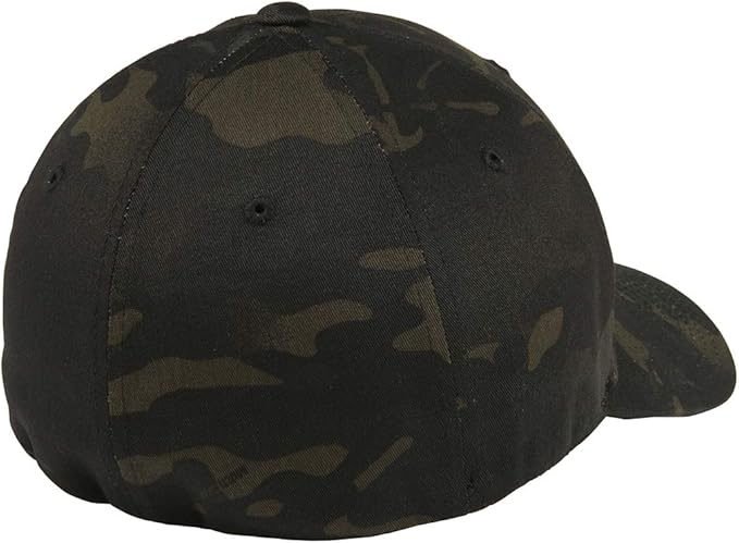 G&B American Flag Baseball Cap, 6277 Flex Fitted, Blackout Design, Patriotic US Flag Hat for Men and Women