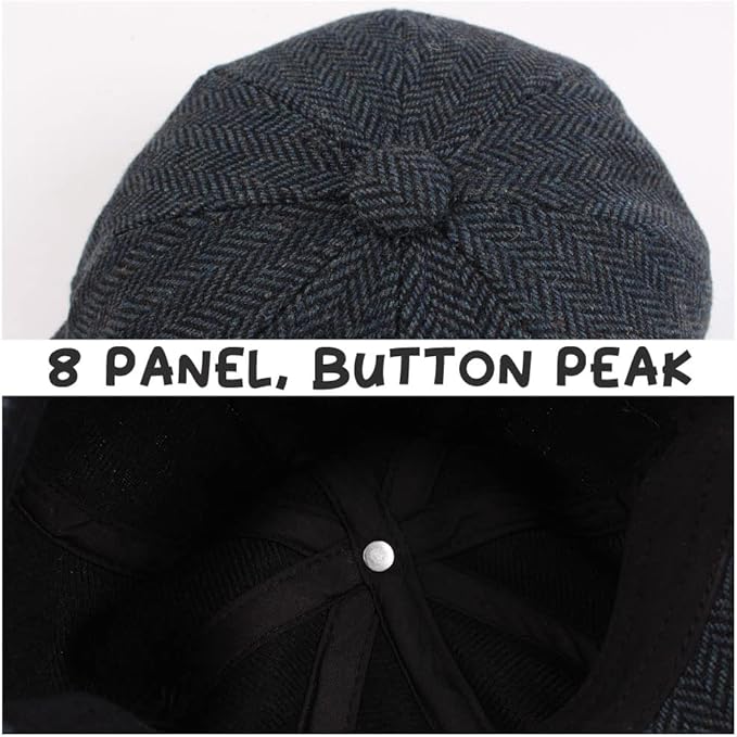 Toddler Boys Newsboy Caps Baby Kids Driver Cap Hat Vintage Tweed Flat Pageboy Hats 1-4 Y