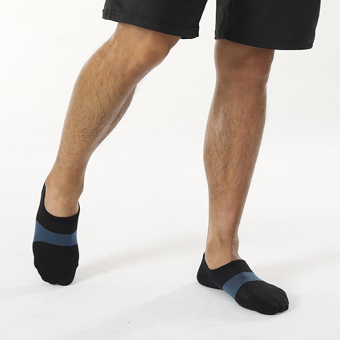 WANDER No Show Socks Mens 7/8 Pair Cotton Thin Non Slip Low Cut Men Invisible Sock 6-8/9-11/12-14