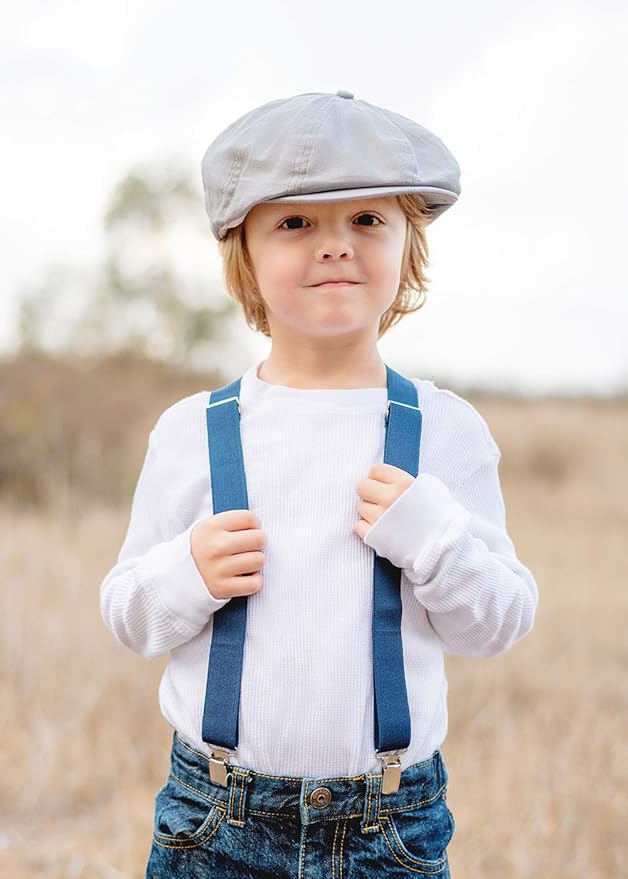 Born to Love Infant, Toddler Boys Pinstripe Driver Cap Baby Hat