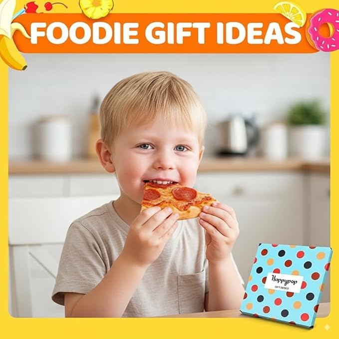 HAPPYPOP Funny Pizza Socks Pizza Gifts - Fun Kids Silly Crazy Novelty Socks, Boys Girls Valentine Birthday Gifts