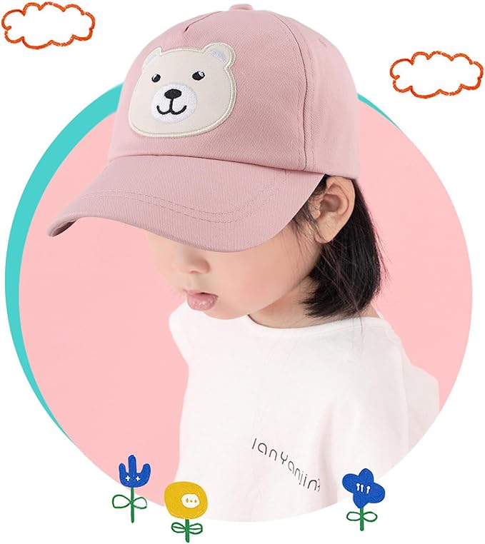 Baby Baseball Cap Toddler Boys Girls Sun Hat Kids Adjustable Cotton Caps Lightweight Trucker Hats
