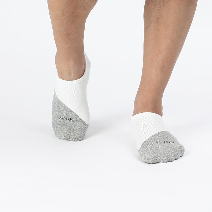 WANDER No Show Socks Mens 7/8 Pair Cotton Thin Non Slip Low Cut Men Invisible Sock 6-8/9-11/12-14