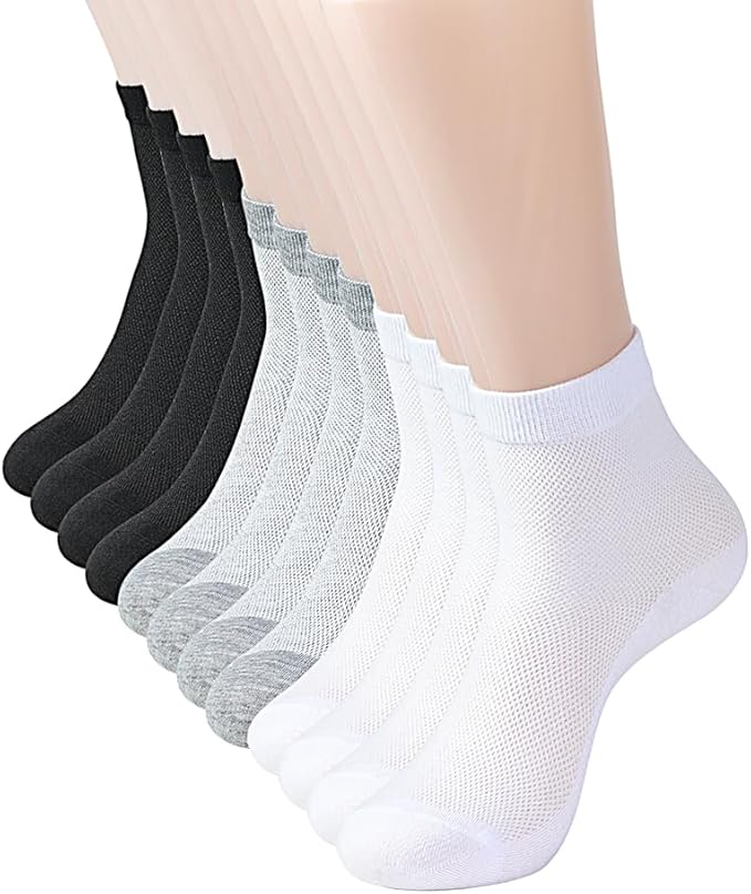 Women's Thin Cool Socks, Comfort Breathable Lightweight Ankle Socks