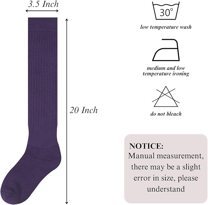 Intgoodluckycc Slouch Scrunch Socks for Women, Scrunch Long High Tube Socks