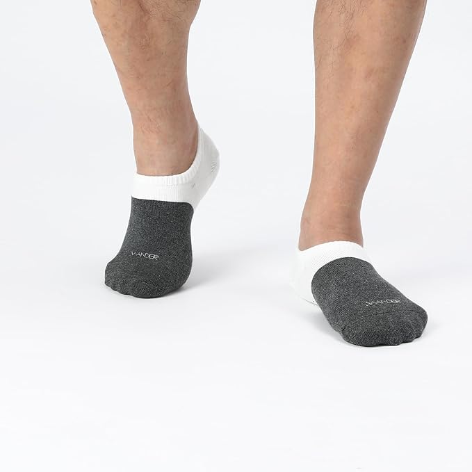 WANDER No Show Socks Mens 7/8 Pair Cotton Thin Non Slip Low Cut Men Invisible Sock 6-8/9-11/12-14