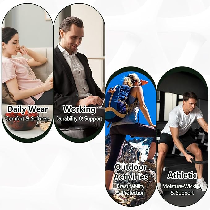 +MD 6 Pairs Ankle Socks for Women and Men, Bamboo Viscose Smell Control Cushioned Sole Casual Low Cut Socks