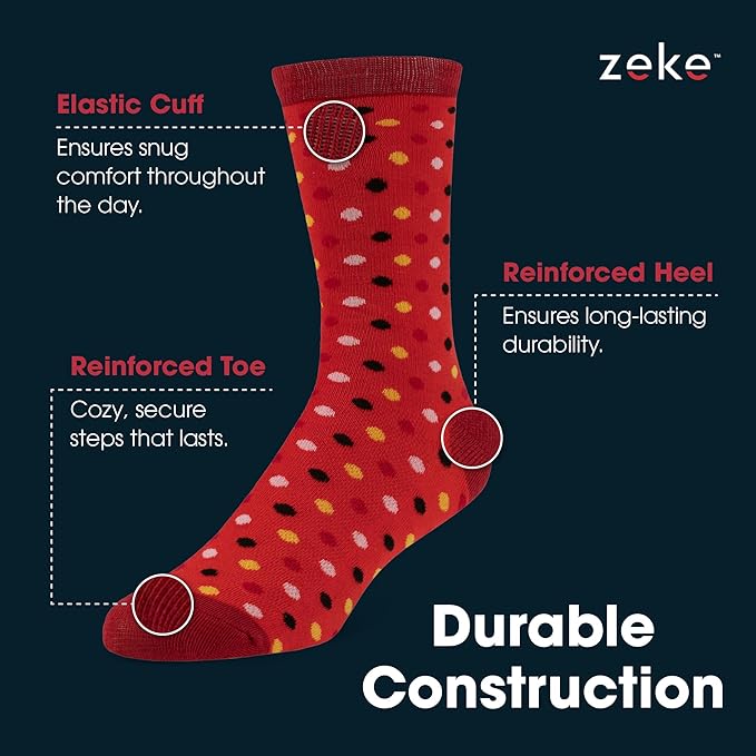 ZEKE Crazy Socks for Kids - Boys Funky Dress Socks - Funny Cool Silly Fun Socks - Wacky Novelty Gift