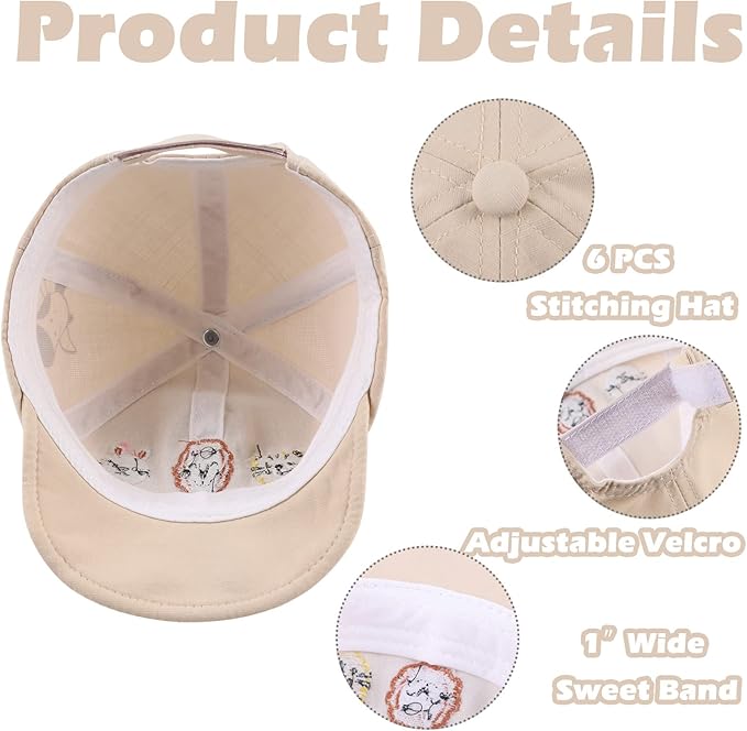 JANGANNSA Baby Duck Cap Infant Kids Sun Hat Bear Cute Cartoon Caps Spring Summer