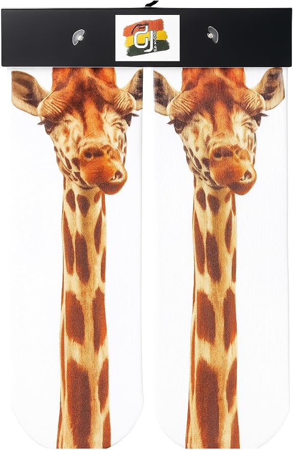 DJDesigns 3D Printed Graphic Kids Youth Sizes (Fits Ages 5-9) Mid Crew Sock