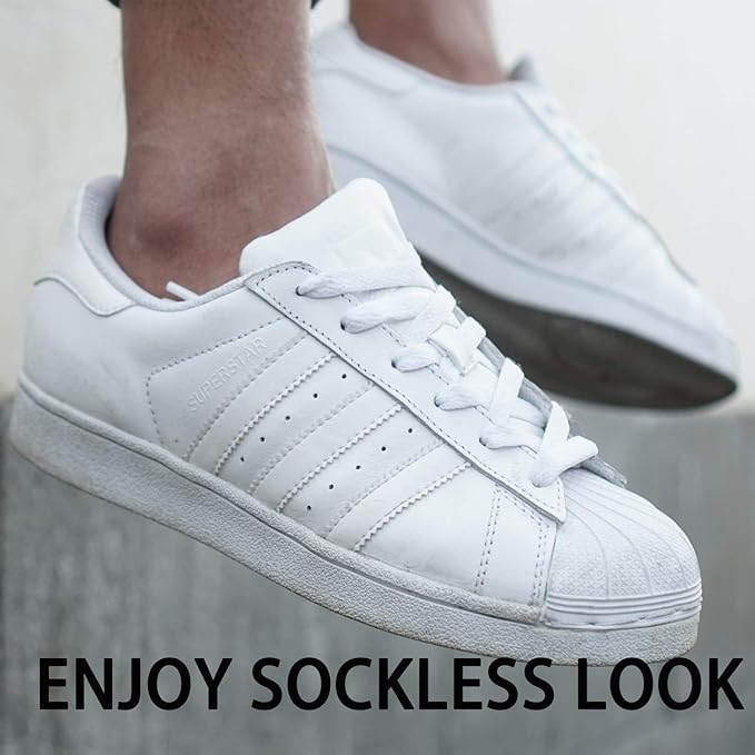 WHISPER DEER No Show Socks Men Invisible Low cut Loafer Sneaker Socks Non-Slip