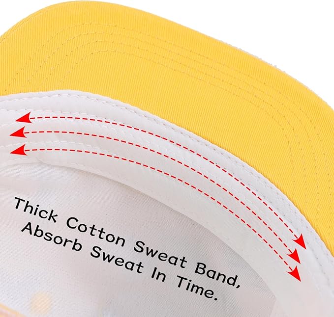 Peecabe Toddler Baseball Hat Novelty Boy Girl Sun Cap Flat Brim Kid Baseball Hats 6M-8Y