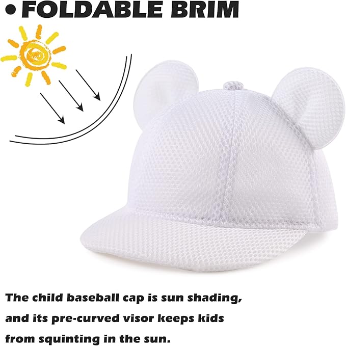 JANGANNSA Baby Duck Cap Infant Kids Sun Hat Bear Cute Cartoon Caps Spring Summer