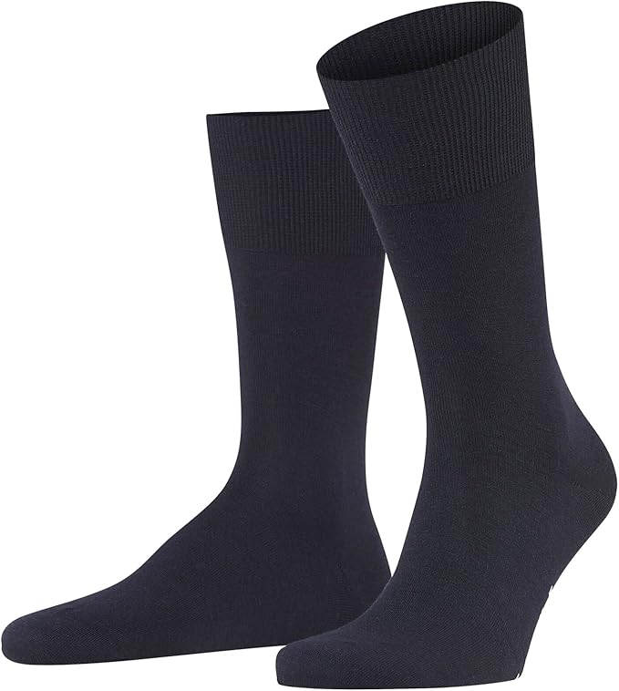 FALKE Men's Airport Dress Socks, Premium Merino Wool Cotton Blend, Sustainable Luxury, Eco-Friendly Business Casual, 1 Pair